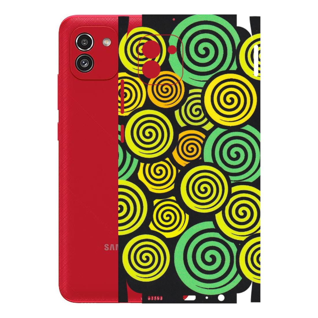Samsung A/S Series Phone Skins (All Models) - Crazy Spiral - Matte Finish (M-91) Samsung Galaxy A03