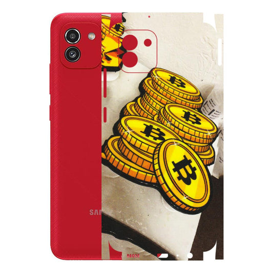 Samsung A/S Series Phone Skins (All Models) - Billionaire Bitcoin Collection - Matte Finish (M-92) Samsung Galaxy A03