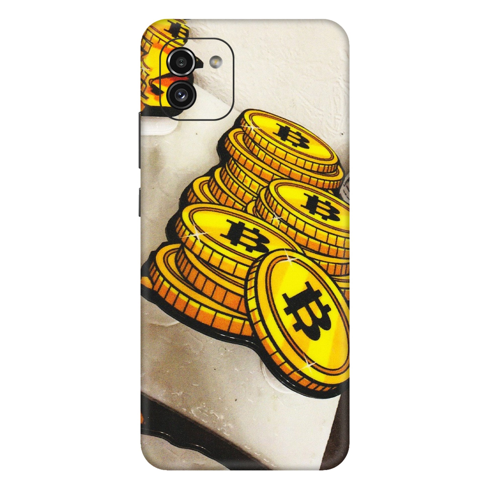 Samsung A/S Series Phone Skins (All Models) - Billionaire Bitcoin Collection - Matte Finish (M-92) Samsung Galaxy A03