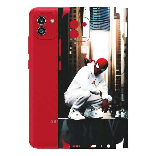 Samsung A/S Series Phone Skins (All Models) - Sportsman Spider Man - Matte Finish (M-94) Samsung Galaxy A03