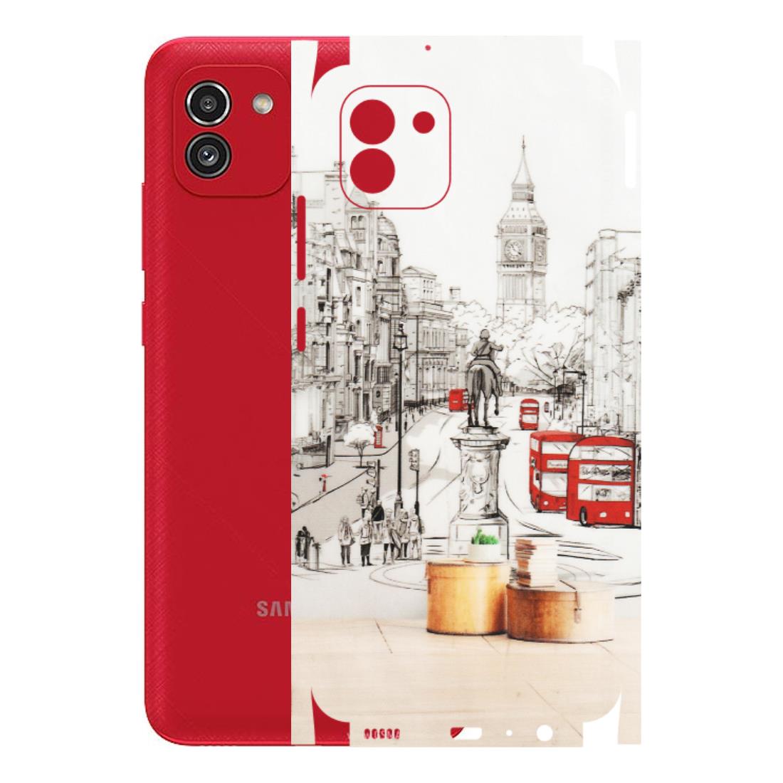 Samsung A/S Series Phone Skins (All Models) - London Street - Transparent Finish (T-02) Samsung Galaxy A03