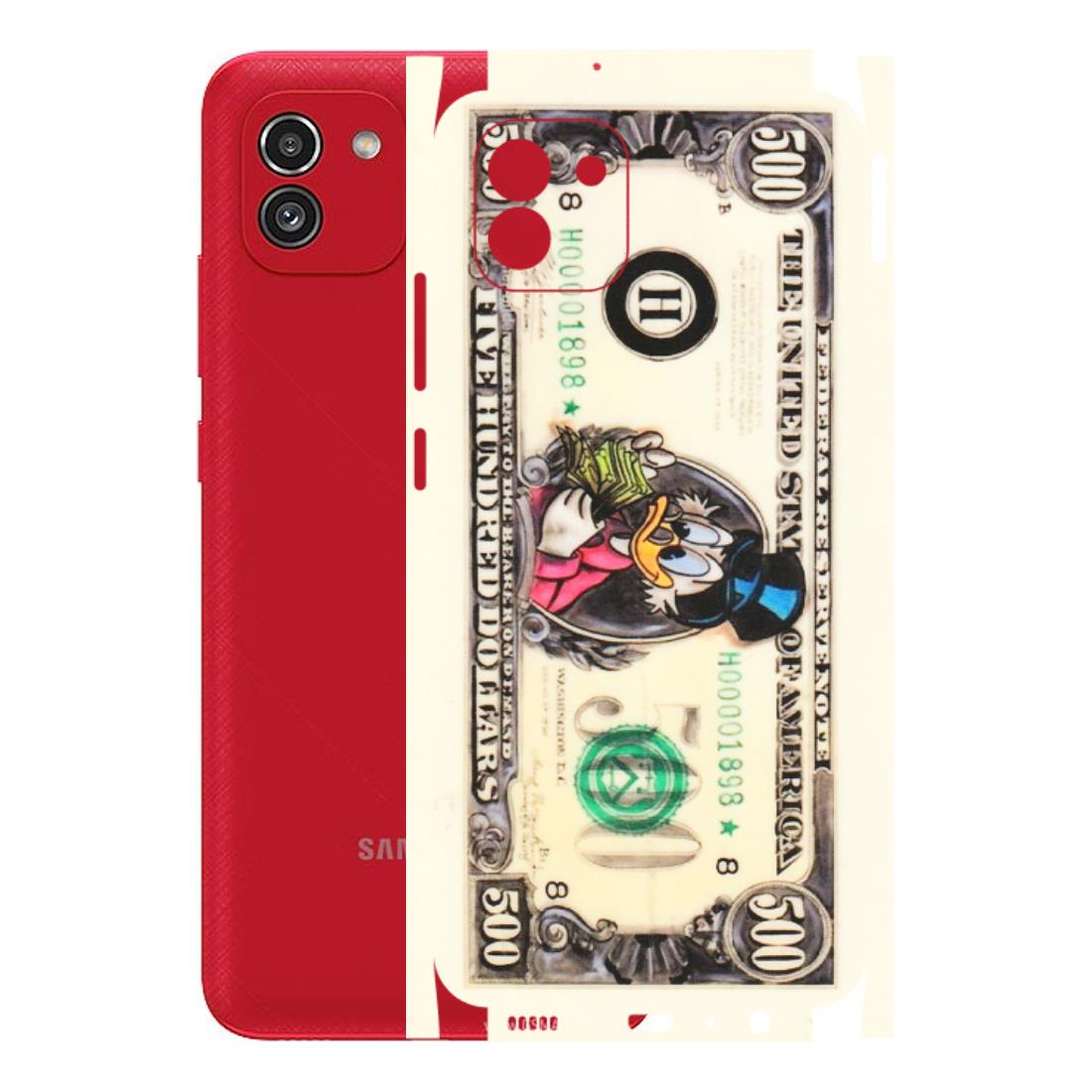 Samsung A/S Series Phone Skins (All Models) - Five Hundred Dollar Duck - Transparent Finish (T-15) Samsung Galaxy A03