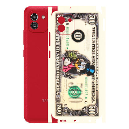 Samsung A/S Series Phone Skins (All Models) - Five Hundred Dollar Duck - Transparent Finish (T-15) Samsung Galaxy A03