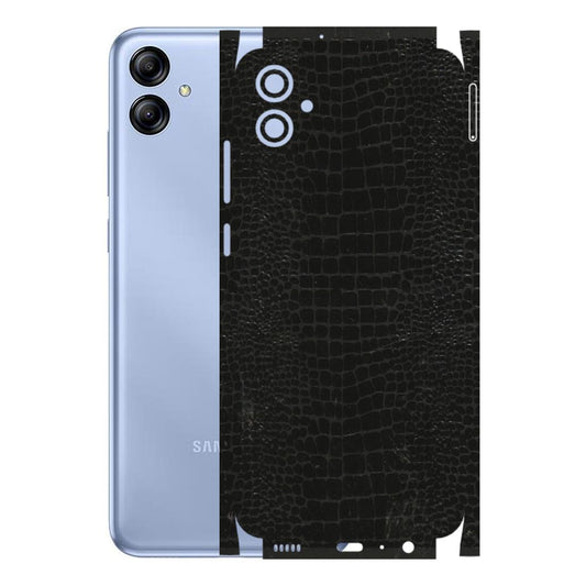 Samsung A/S Series Phone Skins (All Models) - Snake Leather Black - 3D Embossed Finish (L-107) Samsung Galaxy A04E