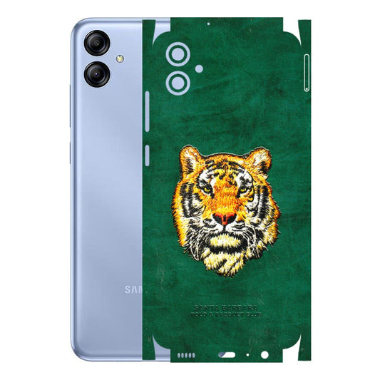 Samsung A/S Series Phone Skins (All Models) - Leather Feel Tiger - 3D Embossed Finish (L-111) Samsung Galaxy A04E