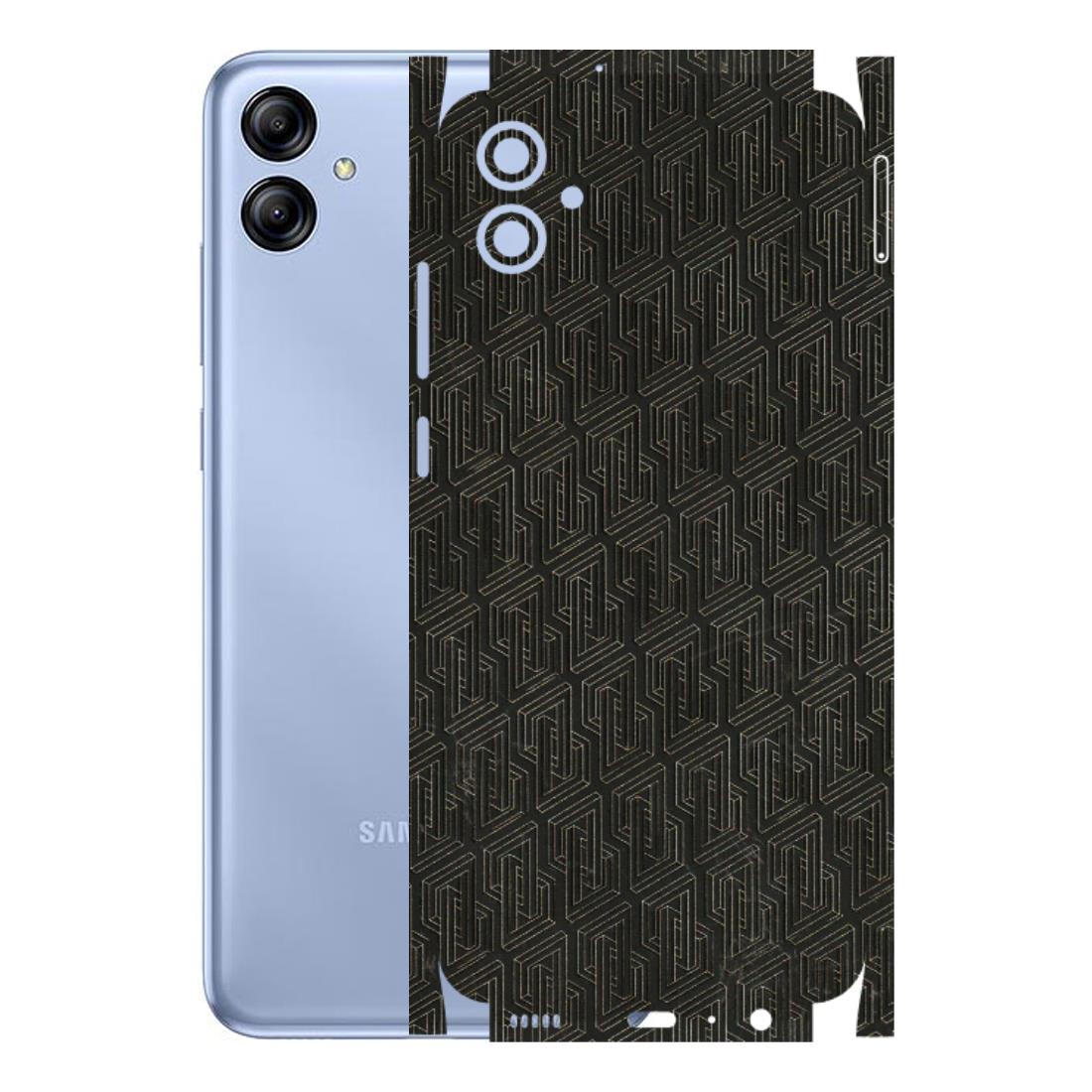 Samsung A/S Series Phone Skins (All Models) - Black Abstract Pattern - 3D Embossed Finish (L-117) Samsung Galaxy A04E