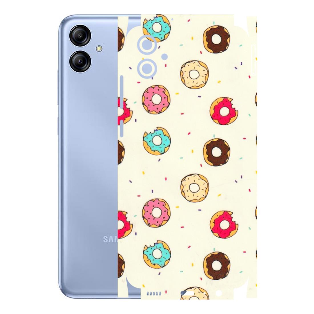 Samsung A/S Series Phone Skins (All Models) - Mini Donuts Doodle Art - 3D Embossed Finish (L-122) Samsung Galaxy A04E