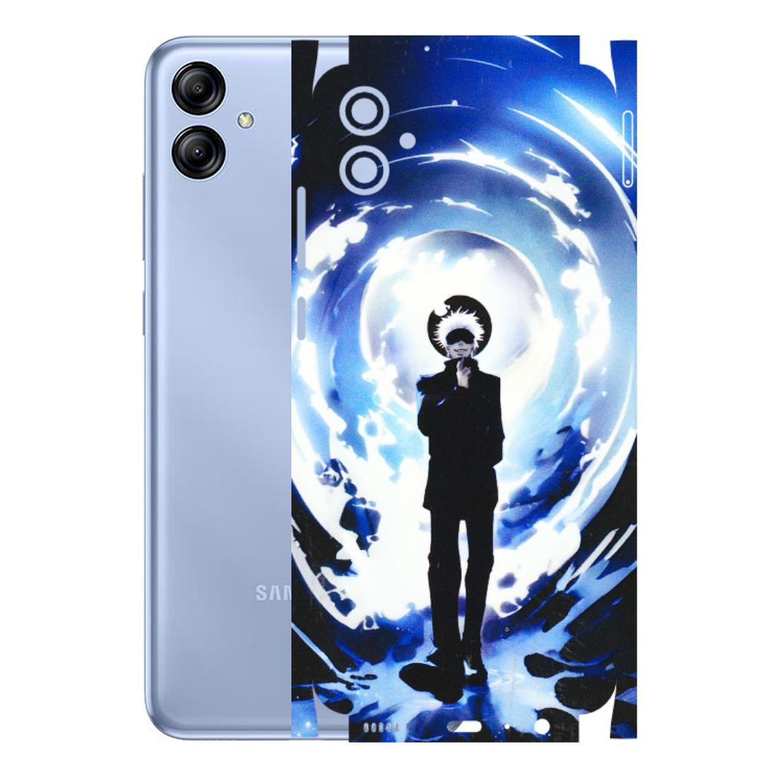 Samsung A/S Series Phone Skins (All Models) - Satoru Gojo Dark Blue - 3D Embossed Finish (L-235) Samsung Galaxy A04E