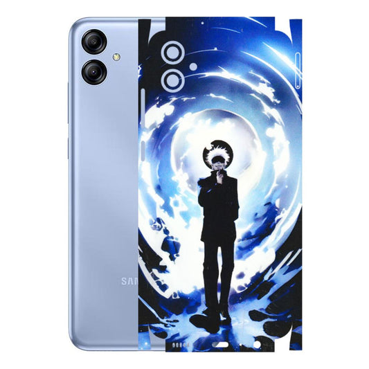 Samsung A/S Series Phone Skins (All Models) - Satoru Gojo Dark Blue - 3D Embossed Finish (L-235) Samsung Galaxy A04E