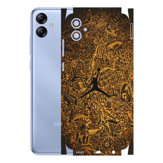 Samsung A/S Series Phone Skins (All Models) - Premium Gold Basketball Player - 3D Embossed Finish (L-236) Samsung Galaxy A04E