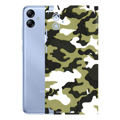 Samsung A/S Series Phone Skins (All Models) - Camouflages White And Green - 3D Embossed Finish (L-243) Samsung Galaxy A04E