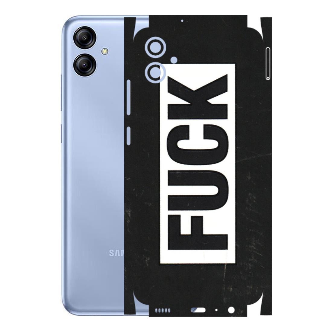 Samsung A/S Series Phone Skins (All Models) - The F Word - 3D Embossed Finish (L-255) Samsung Galaxy A04E