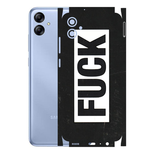 Samsung A/S Series Phone Skins (All Models) - The F Word - 3D Embossed Finish (L-255) Samsung Galaxy A04E