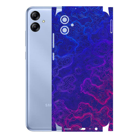 Samsung A/S Series Phone Skins (All Models) - Purple Ripples Swirl - 3D Embossed Finish (L-314) Samsung Galaxy A04E