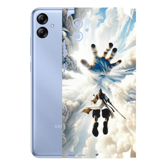 Samsung A/S Series Phone Skins (All Models) - Big Hand With Monkey King - 3D Embossed Finish (L-323) Samsung Galaxy A04E
