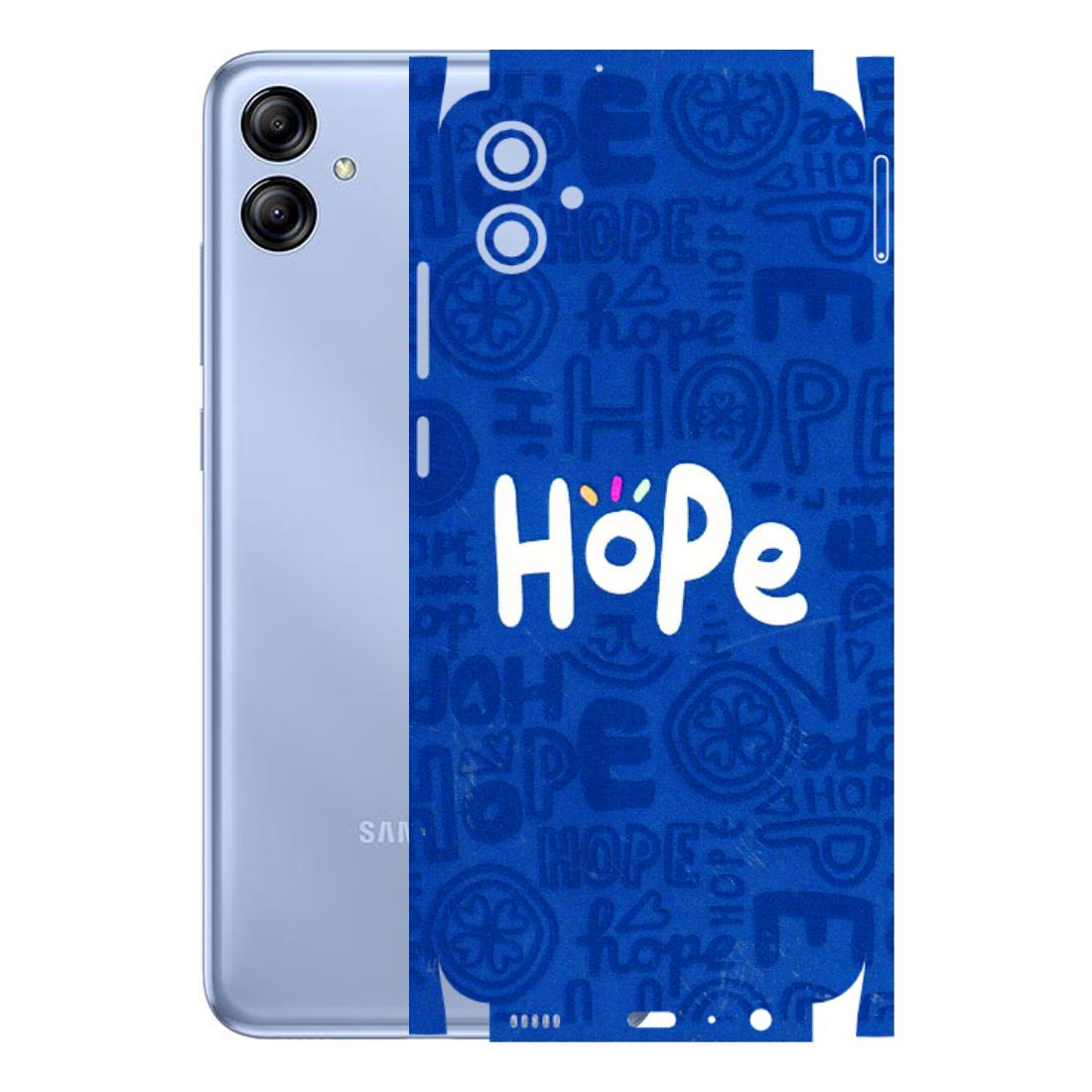 Samsung A/S Series Phone Skins (All Models) - Hope Doodles Blue - 3D Embossed Finish (L-43) Samsung Galaxy A04E