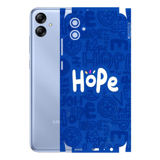 Samsung A/S Series Phone Skins (All Models) - Hope Doodles Blue - 3D Embossed Finish (L-43) Samsung Galaxy A04E