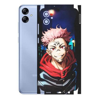 Samsung A/S Series Phone Skins (All Models) - Yuji Itadori Funny Face Anime - Matte Finish (M-152) Samsung Galaxy A04E
