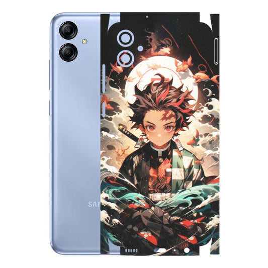 Samsung A/S Series Phone Skins (All Models) - Tanjiro Demon Slayer Anime - Matte Finish (M-158) Samsung Galaxy A04E