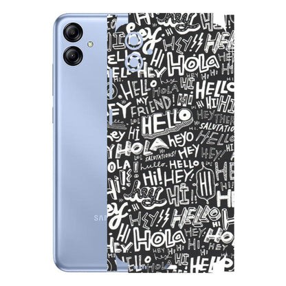 Samsung A/S Series Phone Skins (All Models) - Hi Hello Doodles - Matte Finish (M-25) Samsung Galaxy A04E