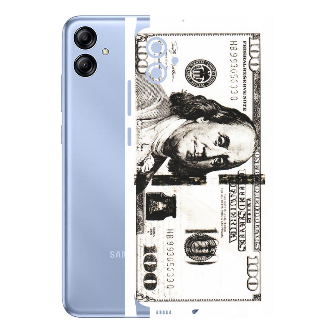Samsung A/S Series Phone Skins (All Models) - 100 Dollar Currency - Transparent Finish (T-01) Samsung Galaxy A04E