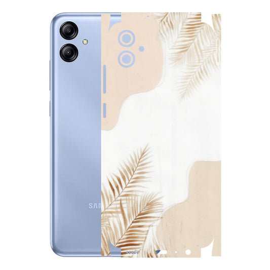 Samsung A/S Series Phone Skins (All Models) - Gold Petals Abstract - Transparent Finish (T-08) Samsung Galaxy A04E