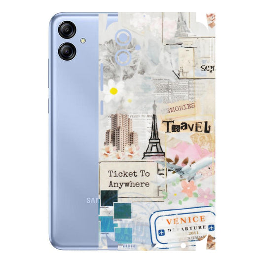 Samsung A/S Series Phone Skins (All Models) - Travel Memories - Transparent Finish (T-09) Samsung Galaxy A04E