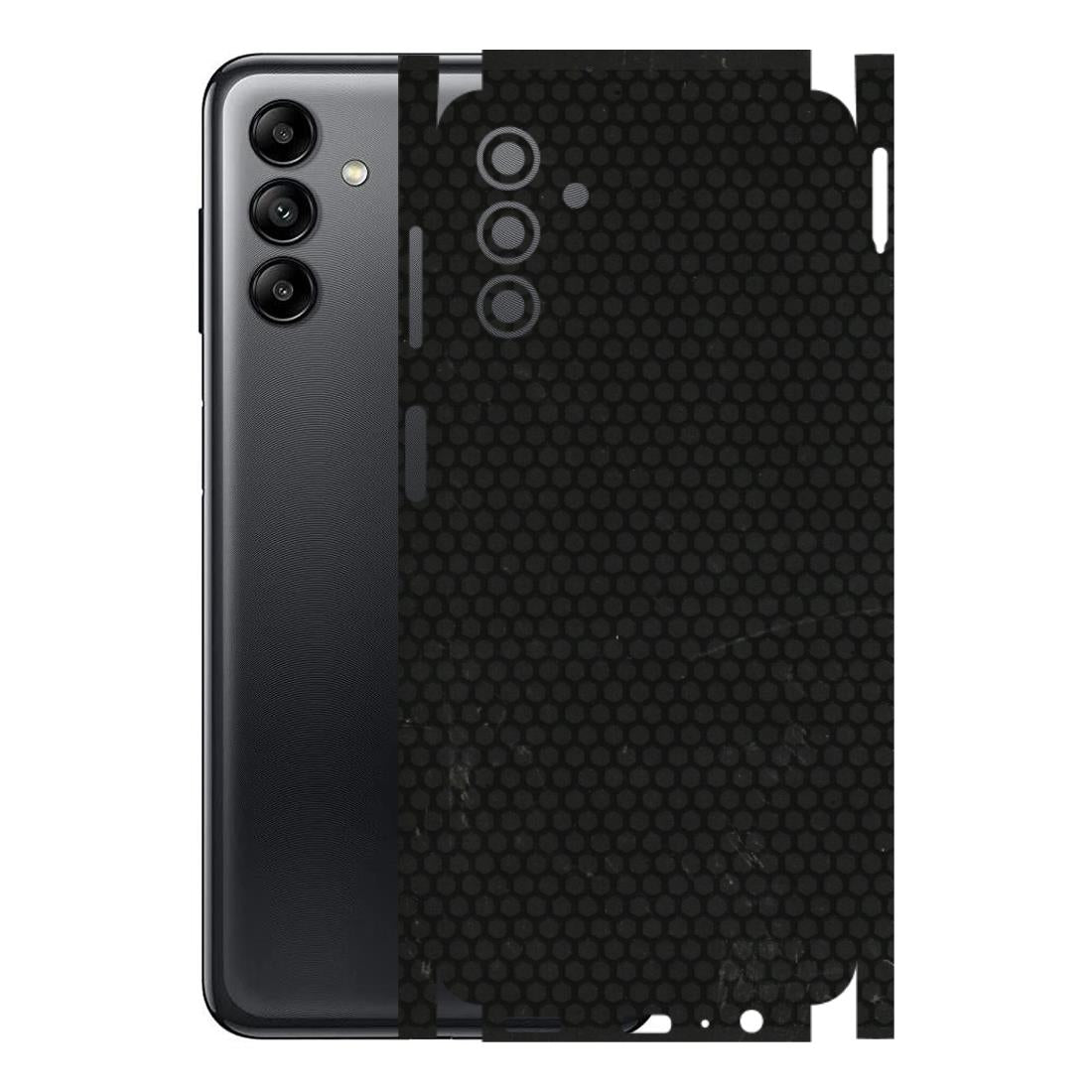 Samsung A/S Series Phone Skins (All Models) - Black honeycomb - 3D Embossed Finish (L-114) Samsung Galaxy A04S