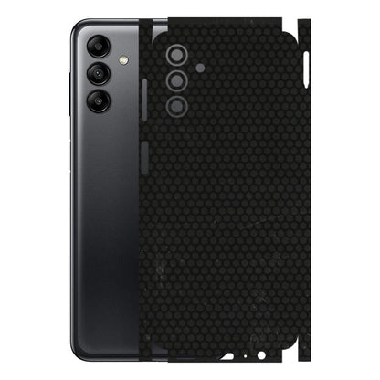 Samsung A/S Series Phone Skins (All Models) - Black honeycomb - 3D Embossed Finish (L-114) Samsung Galaxy A04S