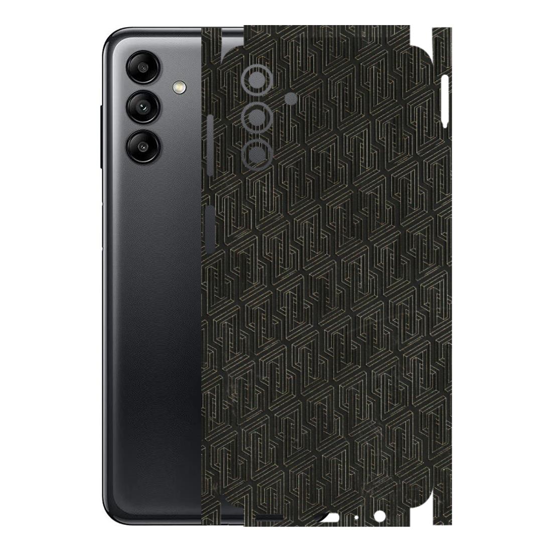 Samsung A/S Series Phone Skins (All Models) - Black Abstract Pattern - 3D Embossed Finish (L-117) Samsung Galaxy A04S