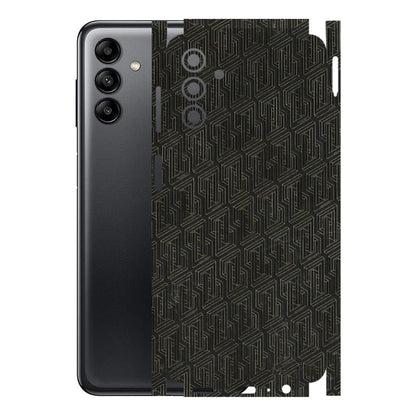 Samsung A/S Series Phone Skins (All Models) - Black Abstract Pattern - 3D Embossed Finish (L-117) Samsung Galaxy A04S