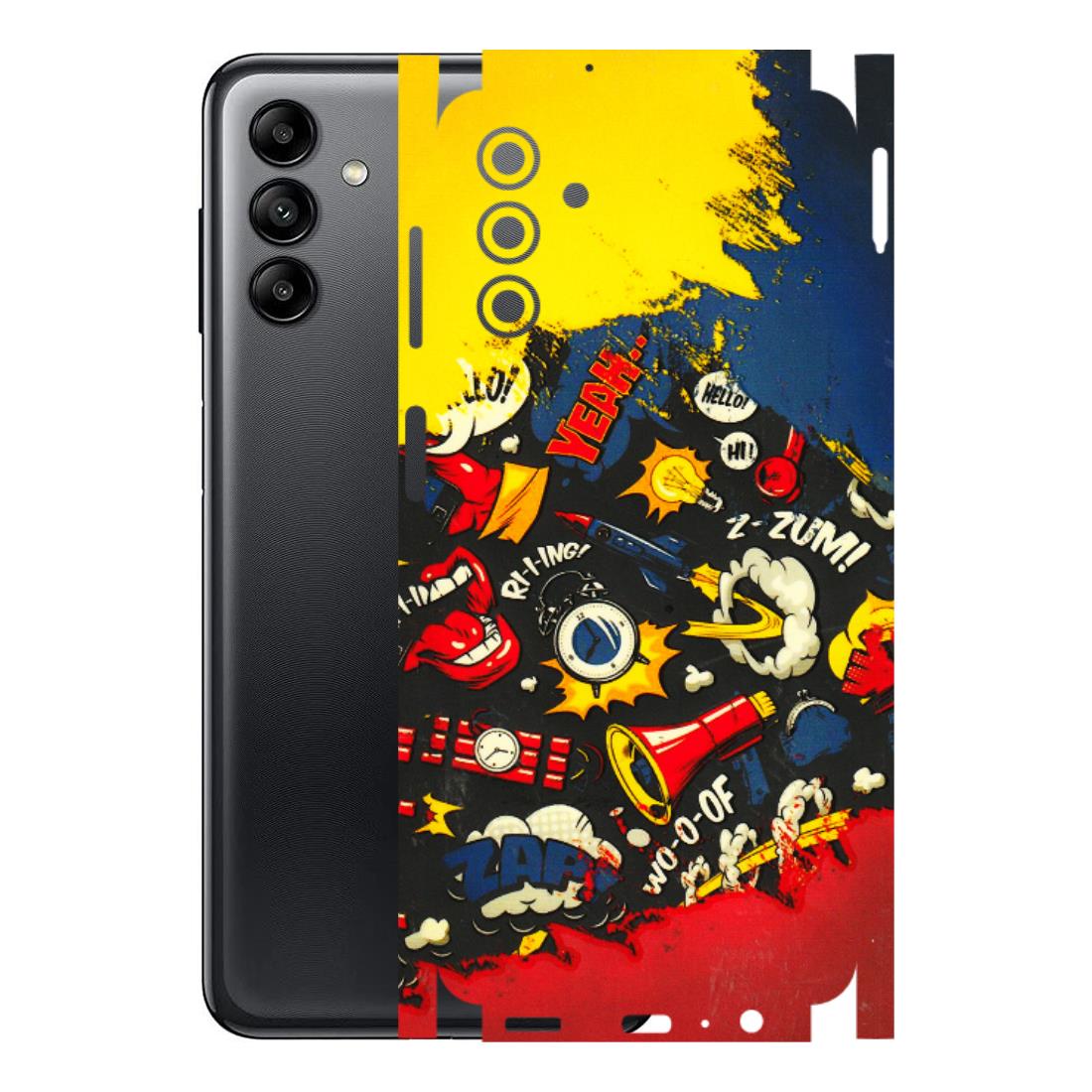 Samsung A/S Series Phone Skins (All Models) - Pacific Doodle Art - 3D Embossed Finish (L-120) Samsung Galaxy A04S