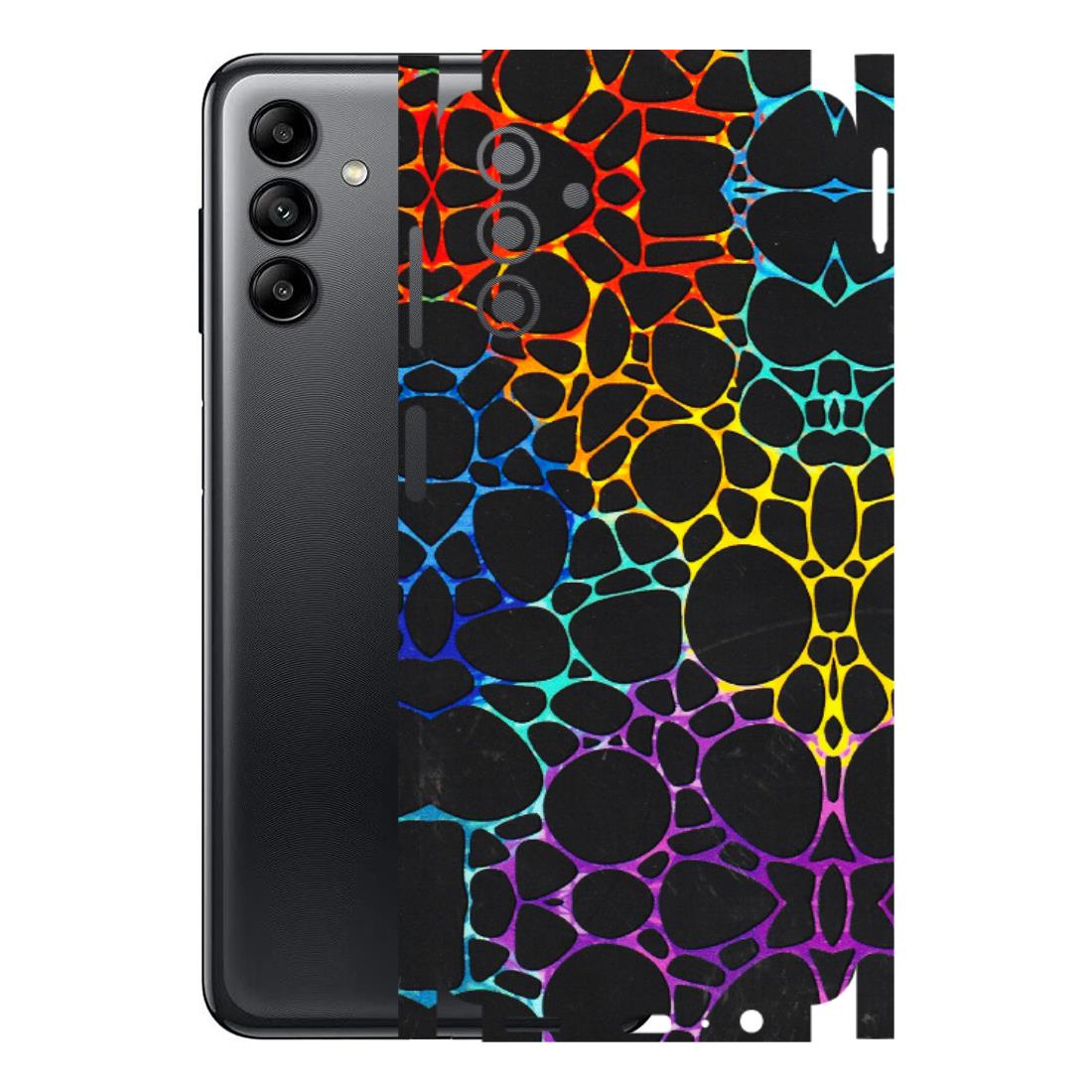 Samsung A/S Series Phone Skins (All Models) - Abstract Art MultiColour - 3D Embossed Finish (L-133) Samsung Galaxy A04S