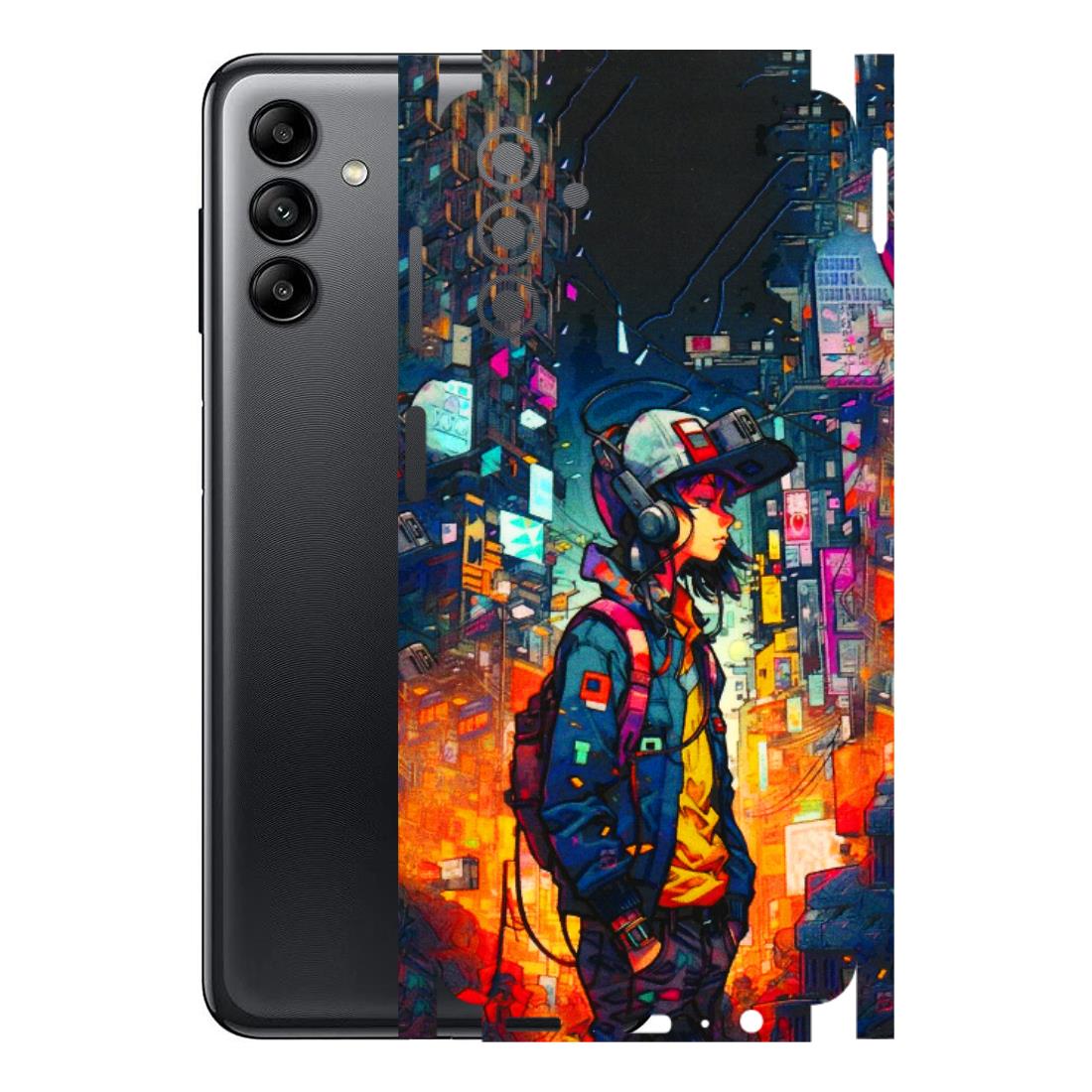 Samsung A/S Series Phone Skins (All Models) - Street Anime Guy - 3D Embossed Finish (L-158) Samsung Galaxy A04S