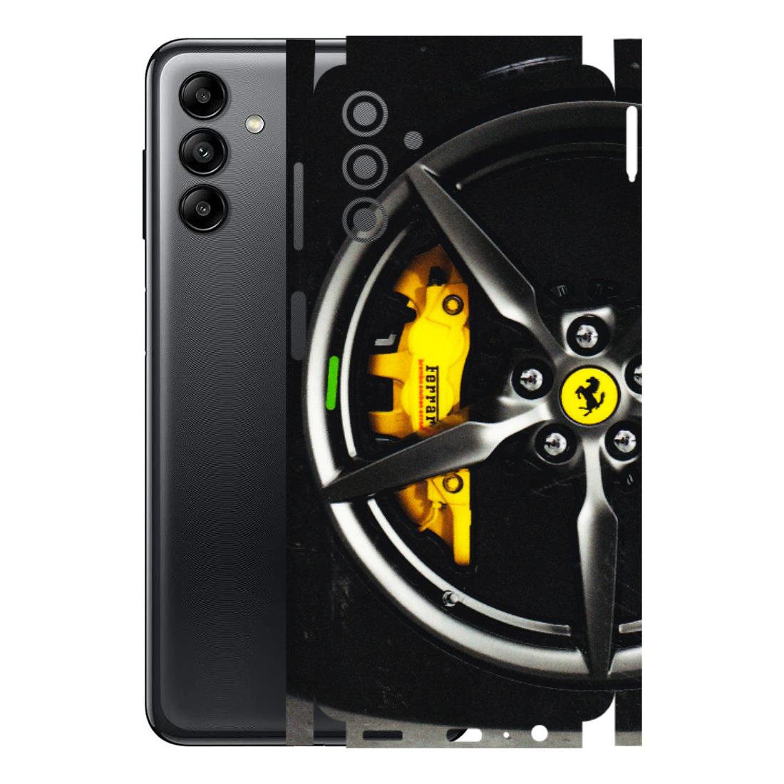 Samsung A/S Series Phone Skins (All Models) - Ferrari Wheel Alloy - 3D Embossed Finish (L-173) Samsung Galaxy A04S