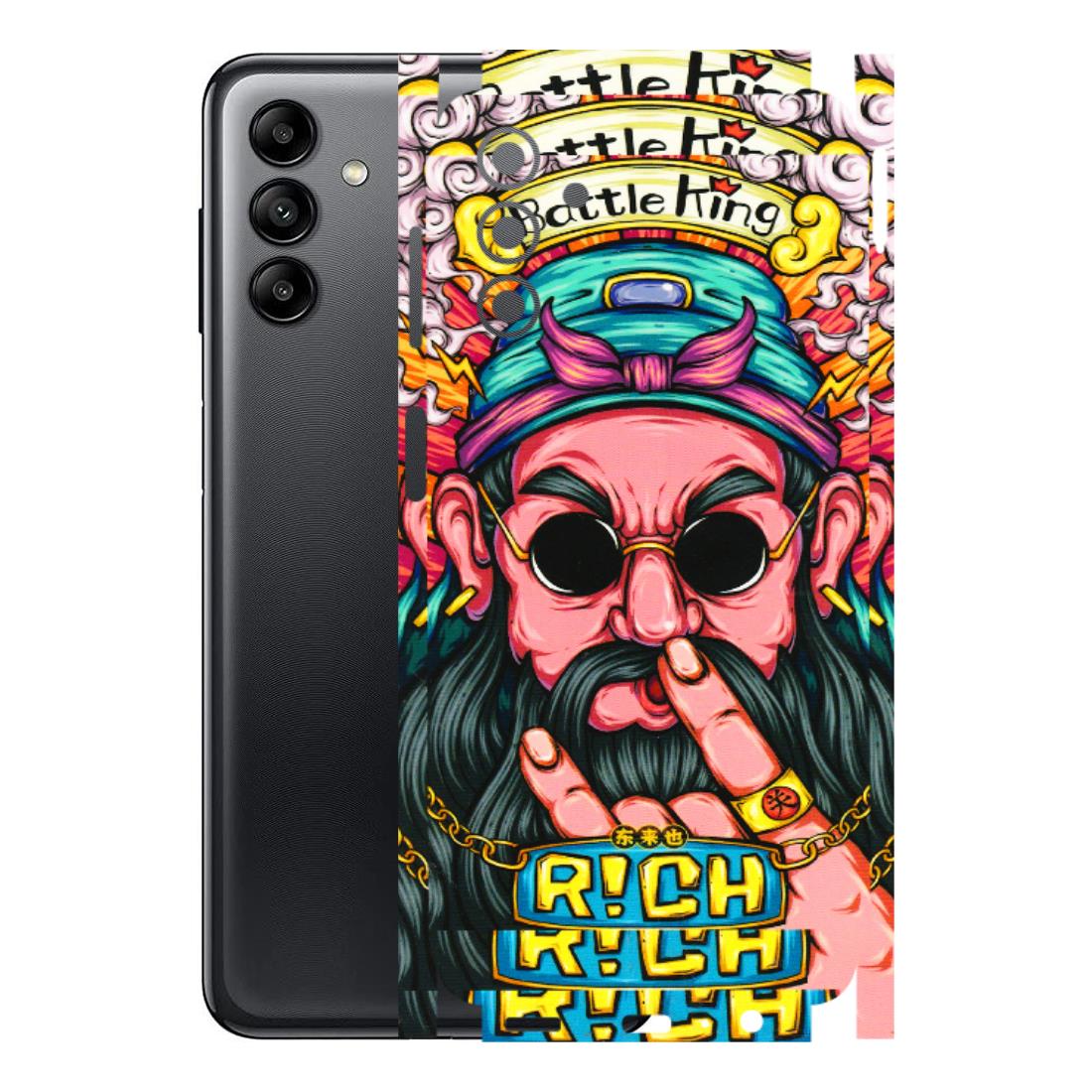 Samsung A/S Series Phone Skins (All Models) - Battle King Dude Face - 3D Embossed Finish (L-178) Samsung Galaxy A04S