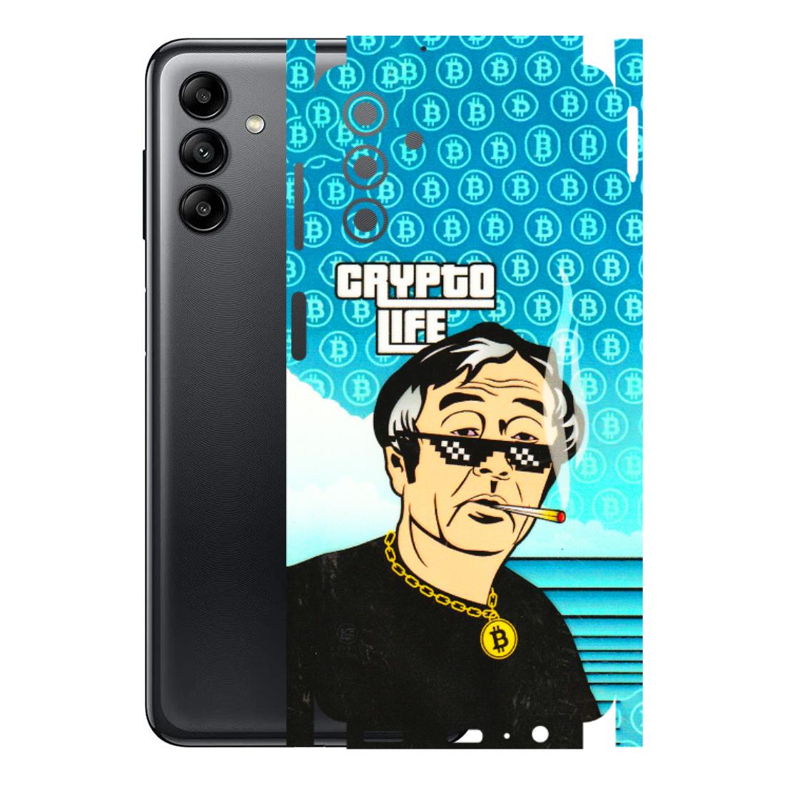 Samsung A/S Series Phone Skins (All Models) - Crypto Thug Life - 3D Embossed Finish (L-179) Samsung Galaxy A04S