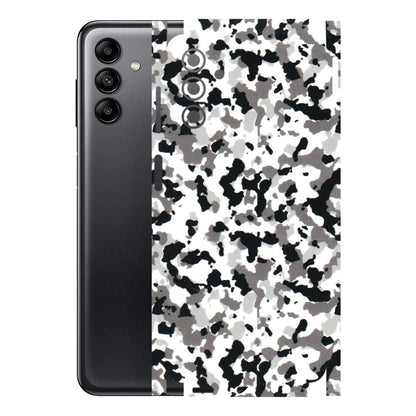 Samsung A/S Series Phone Skins (All Models) - White Black Camouflage - 3D Embossed Finish (L-18) Samsung Galaxy A04S