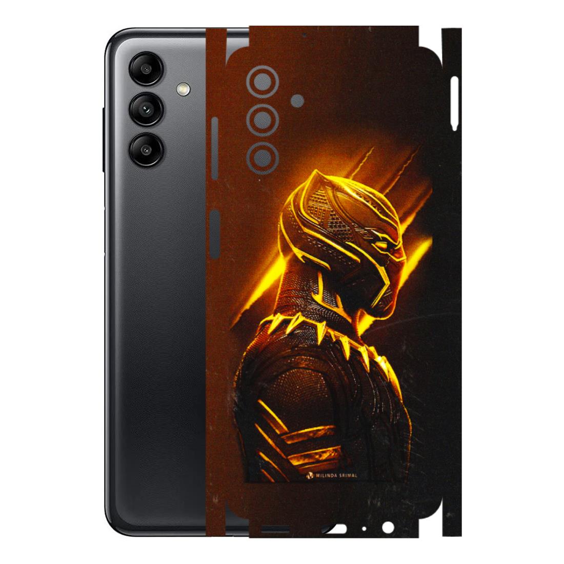 Samsung A/S Series Phone Skins (All Models) - Gold Black Panther - 3D Embossed Finish (L-181) Samsung Galaxy A04S
