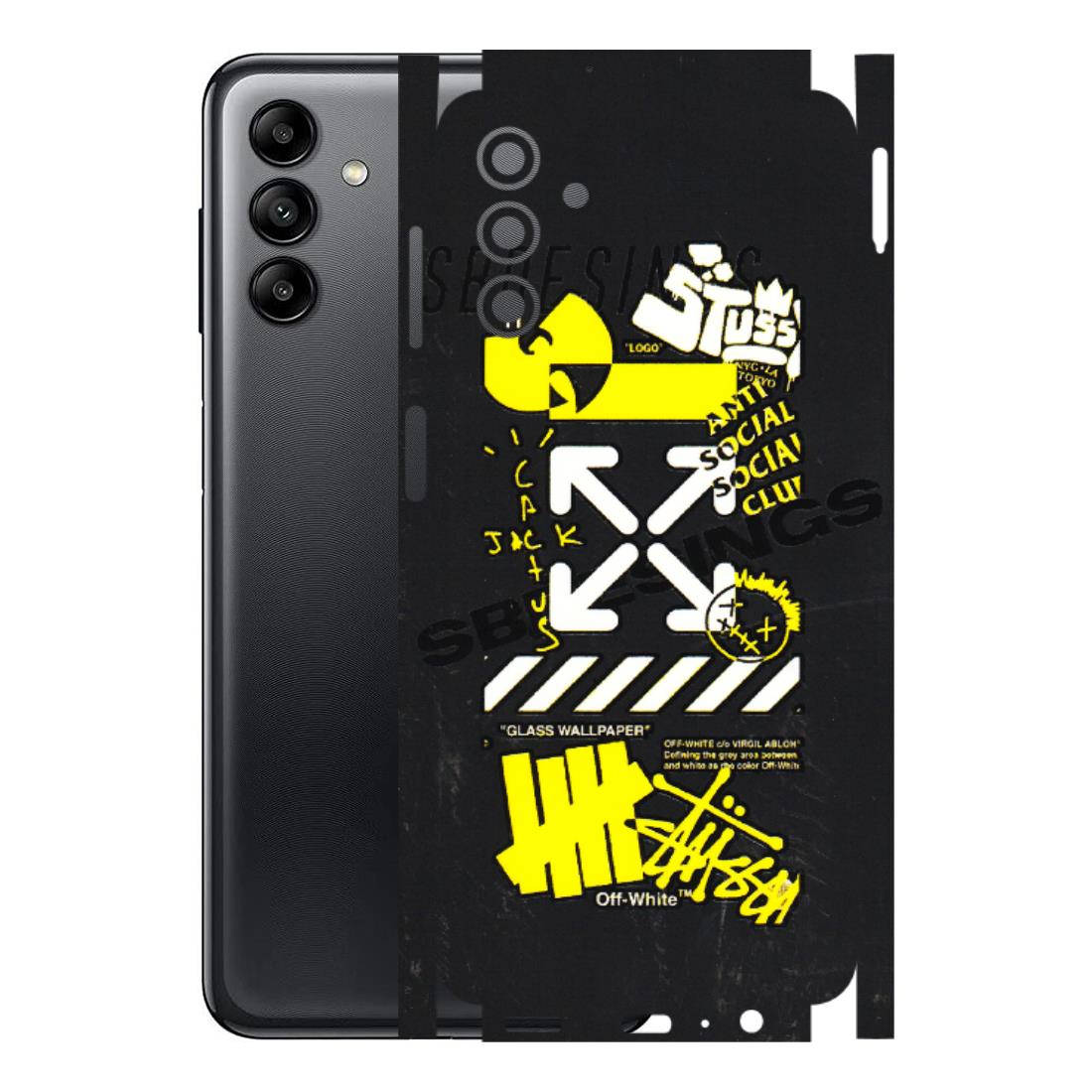 Samsung A/S Series Phone Skins (All Models) - Anti Social Graffiti - 3D Embossed Finish (L-198) Samsung Galaxy A04S
