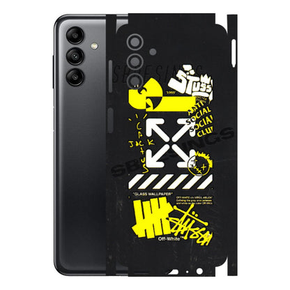 Samsung A/S Series Phone Skins (All Models) - Anti Social Graffiti - 3D Embossed Finish (L-198) Samsung Galaxy A04S