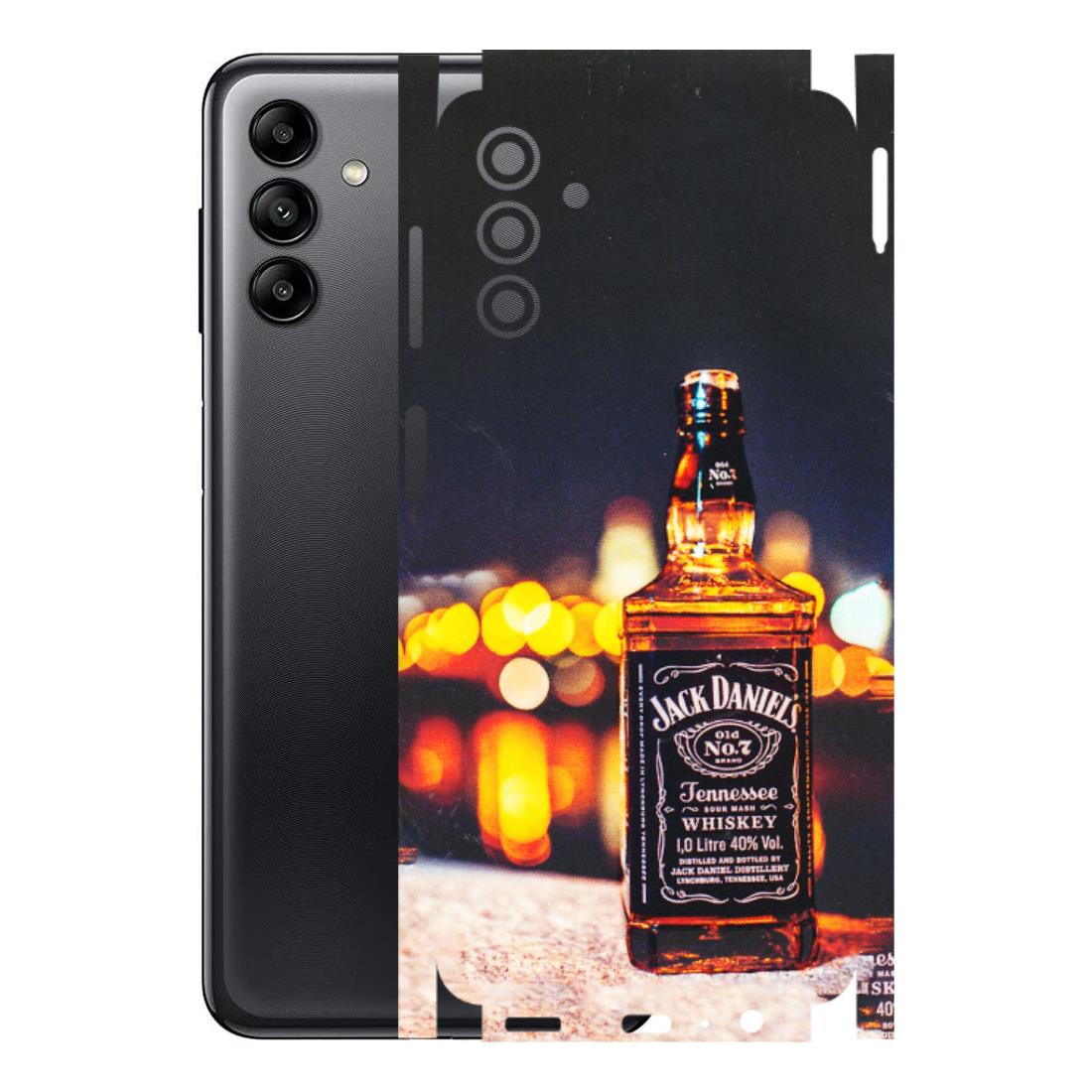 Samsung A/S Series Phone Skins (All Models) - JD Whiskey Bottle - 3D Embossed Finish (L-20) Samsung Galaxy A04S