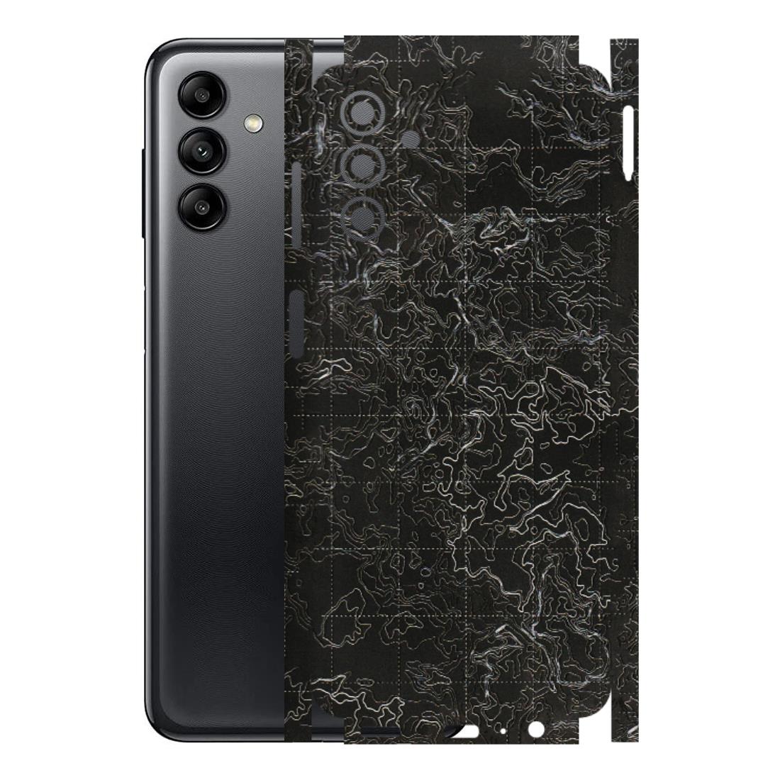 Samsung A/S Series Phone Skins (All Models) - Black map Texture - 3D Embossed Finish (L-201) Samsung Galaxy A04S