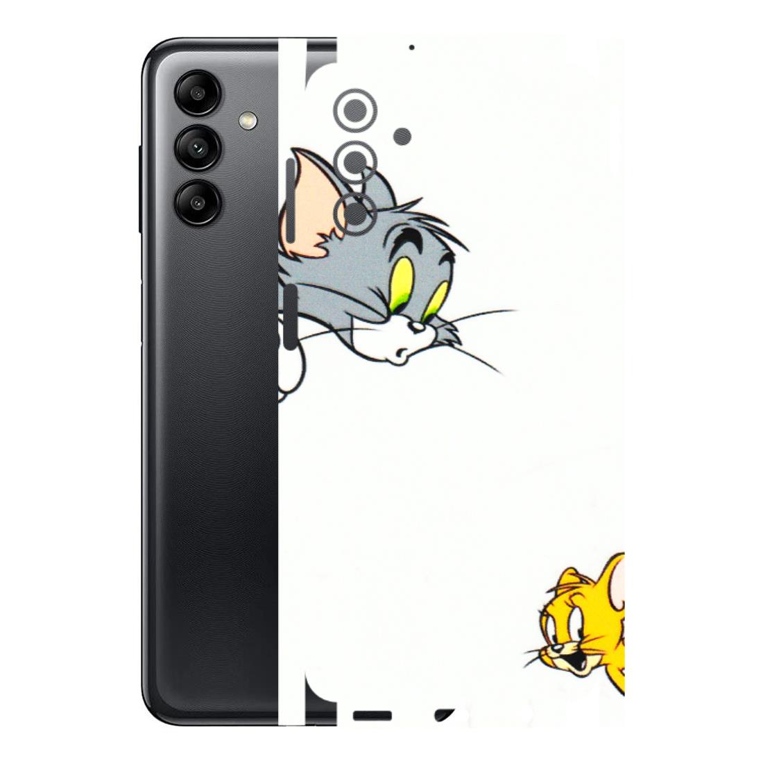 Samsung A/S Series Phone Skins (All Models) - Cute Tom And Jerry - 3D Embossed Finish (L-220) Samsung Galaxy A04S