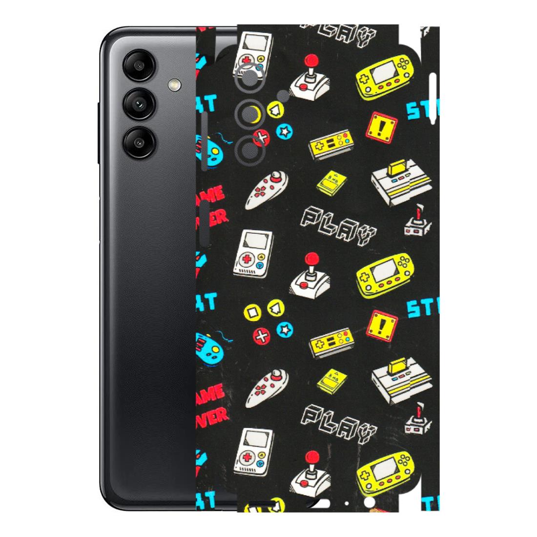 Samsung A/S Series Phone Skins (All Models) - Gaming Doodles - 3D Embossed Finish (L-224) Samsung Galaxy A04S