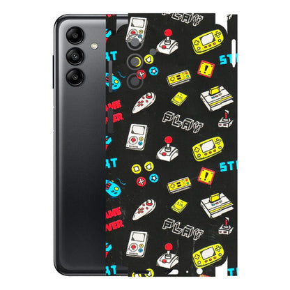 Samsung A/S Series Phone Skins (All Models) - Gaming Doodles - 3D Embossed Finish (L-224) Samsung Galaxy A04S