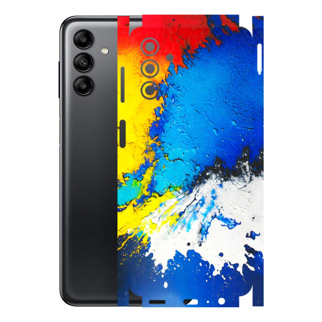 Samsung A/S Series Phone Skins (All Models) - Acrylic Paint Spill - 3D Embossed Finish (L-229) Samsung Galaxy A04S