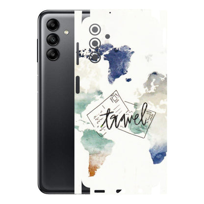 Samsung A/S Series Phone Skins (All Models) - Travel The World - 3D Embossed Finish (L-232) Samsung Galaxy A04S
