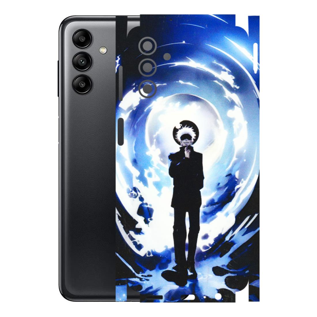 Samsung A/S Series Phone Skins (All Models) - Satoru Gojo Dark Blue - 3D Embossed Finish (L-235) Samsung Galaxy A04S