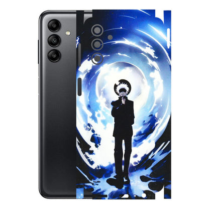 Samsung A/S Series Phone Skins (All Models) - Satoru Gojo Dark Blue - 3D Embossed Finish (L-235) Samsung Galaxy A04S